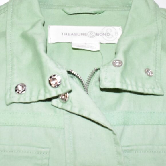 Treasure & Bond Short Twill Spring Jacket Size S - Picture 11 of 11